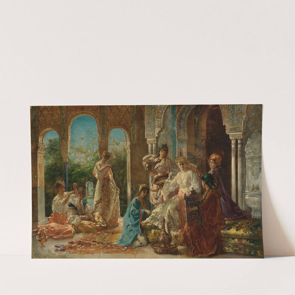 Attending The Favorite by Édouard Frédéric Wilhelm Richter