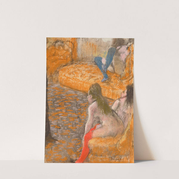 Attente d’un client (1879) by Edgar Degas