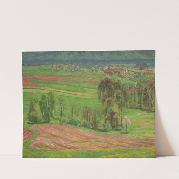 Atterseelandschaft im Frühling by Walther Gamerith