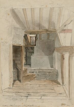 Attic staircase, Birthplace