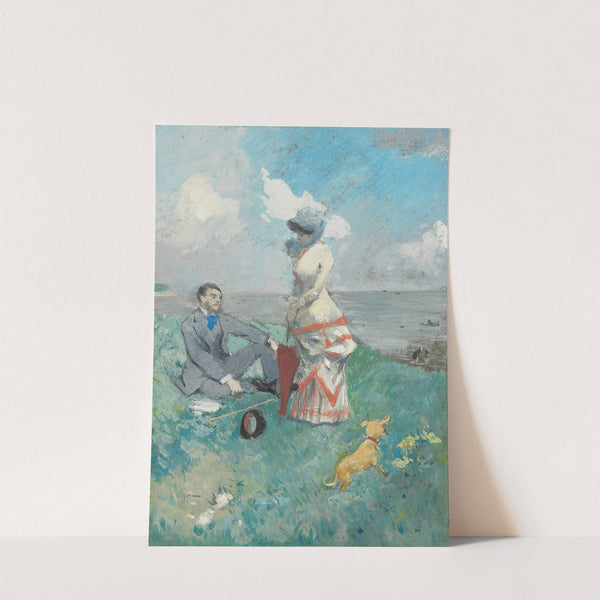 Au bord de la mer (1885) by Jean-Louis Forain