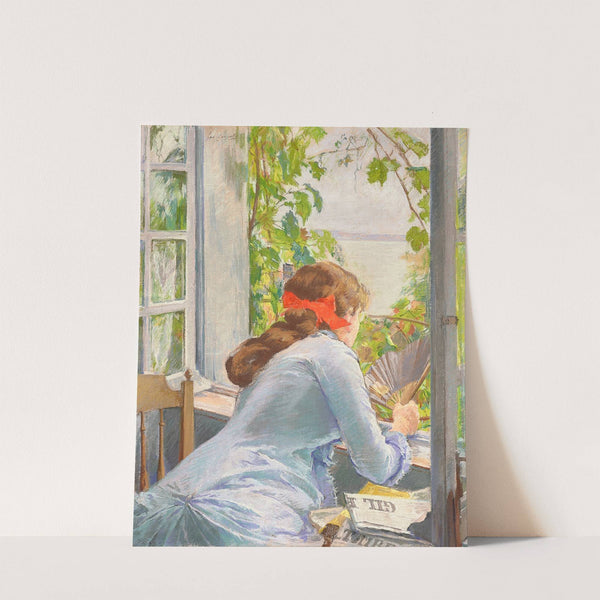 Au bord de la mer (Honfleur) (1881) by Eva Gonzalès