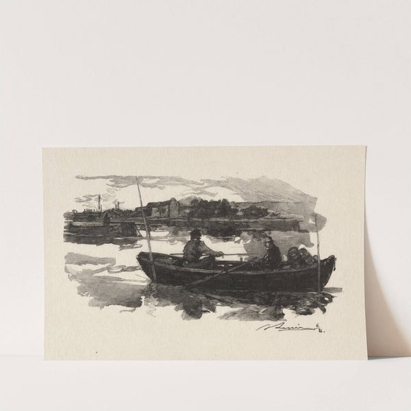 Au bord de la Seine (1888) by Auguste Louis Lepère