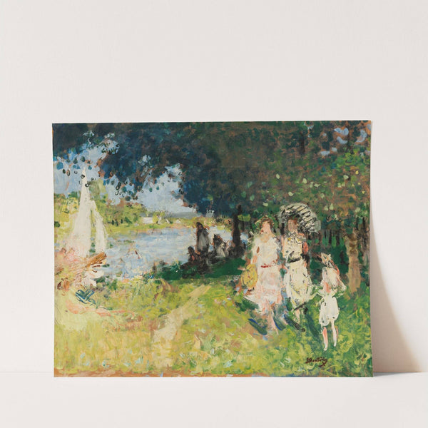 Au bord de la Seine by Pierre-Eugène Montézin