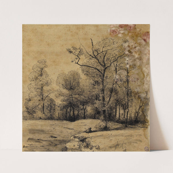 Au bord de l’eau by Henri-Joseph Harpignies