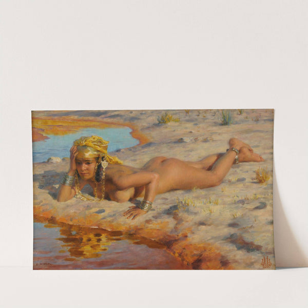 Au bord de l’Oued by Étienne Dinet