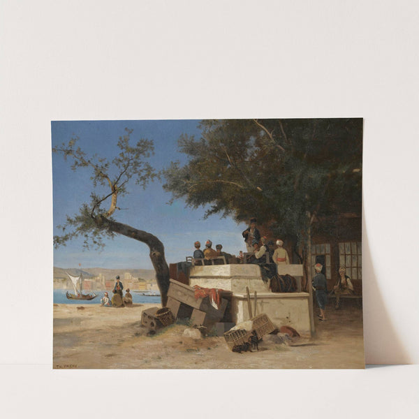 Au Café by Charles Théodore Frère