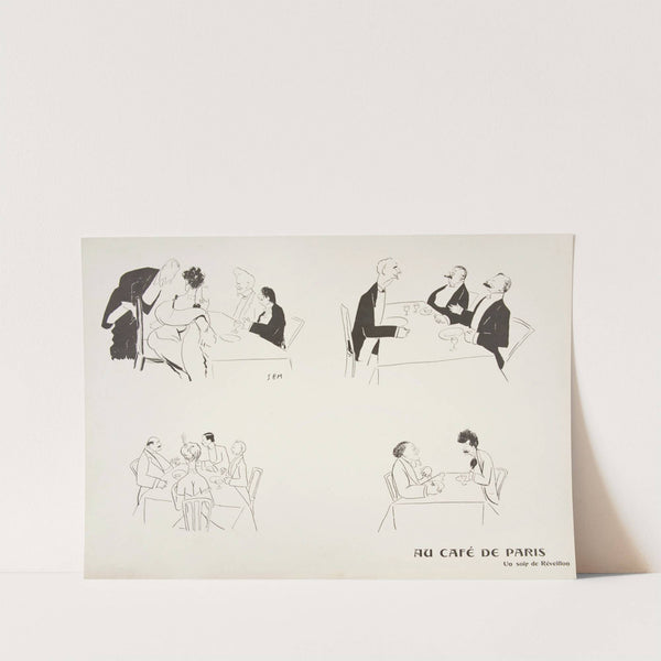 Au Café de Paris – Une soir de Réveillon (1904) by Georges Goursat (Sem)