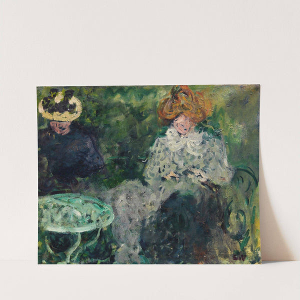 Au café. Mme Victor et Mme Suzanne Valtat (ca 1900) by Louis Valtat