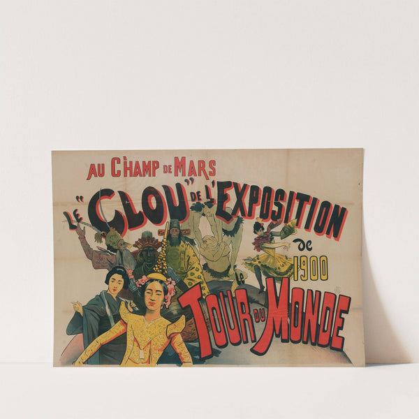 Au Champ De Mars Le Clou De L’exposition De 1900 Le Tour Du Monde (1900) by Edouard Gelhay