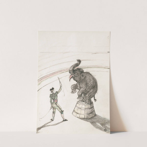 Au cirque; Éléphant en liberté (1899) by Henri de Toulouse-Lautrec