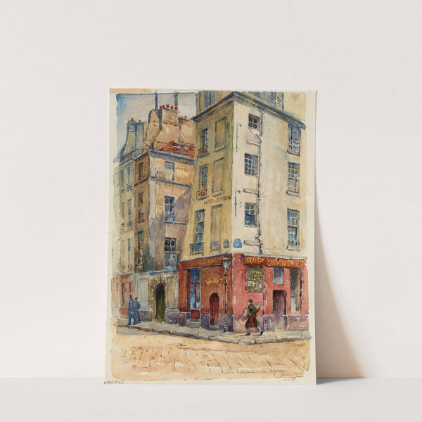 Au coin de la rue Serpente et de la rue Mignon (1915) by Georges-Henri Manesse