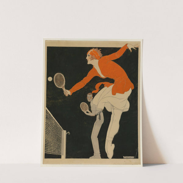 Au filet, double mixte (1930s) by René Vincent