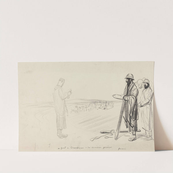 Au front de Champagne – Les dernieres prieres (c. 1914-1919) by Jean-Louis Forain