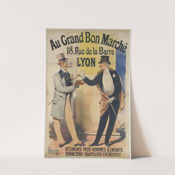 Au Grand Bon Marché. 18, rue de la Barre, Lyon. Vêtements pour hommes & enfants (1892) by Imp. Camis