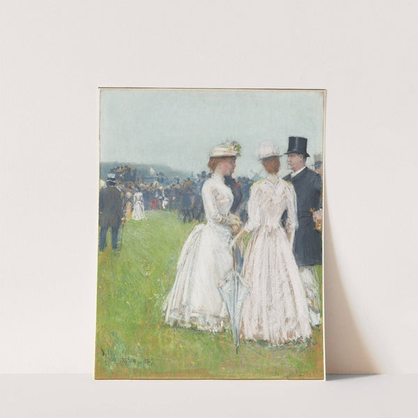 Au Grand Prix de Paris (At the Grand Prix de Paris) (1887) by Childe Hassam