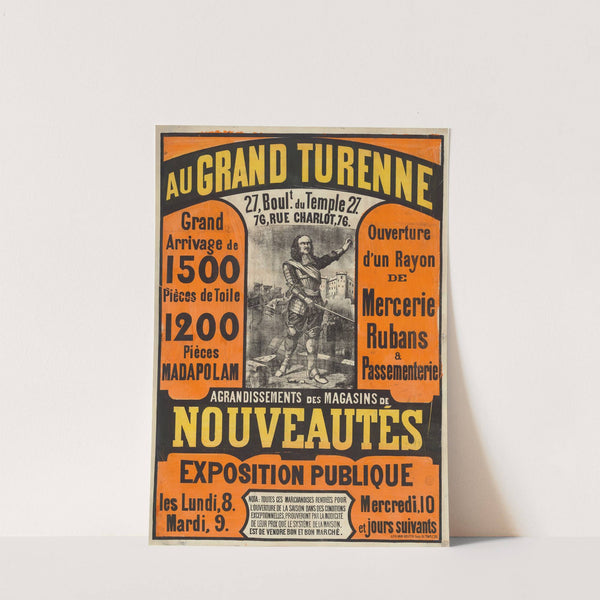 Au Grand Turenne (…) Agrandissements des magasins de nouveautés (1866) by Lith. Van Geleyn