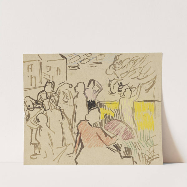 Au jardin (1916) by Jean Brusselmans