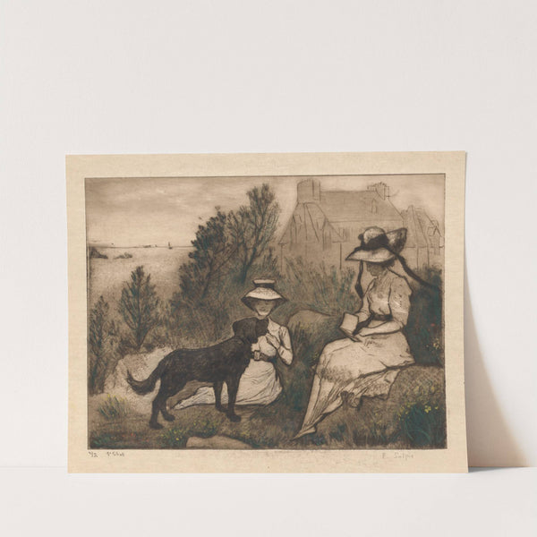 Au Jardin (c. 1900) by Emile Jean Sulpis