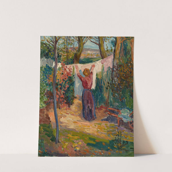 Au jardin, la lessive by Jean Misceslas Peske