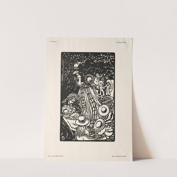 Au Luxembourg (At the Luxembourg Gardens) (1897) by Jean-Émile Laboureur