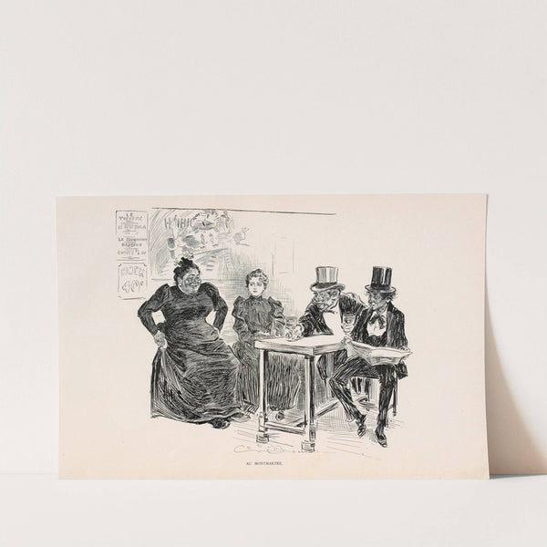 Au Montmartre (1896) by Charles Dana Gibson