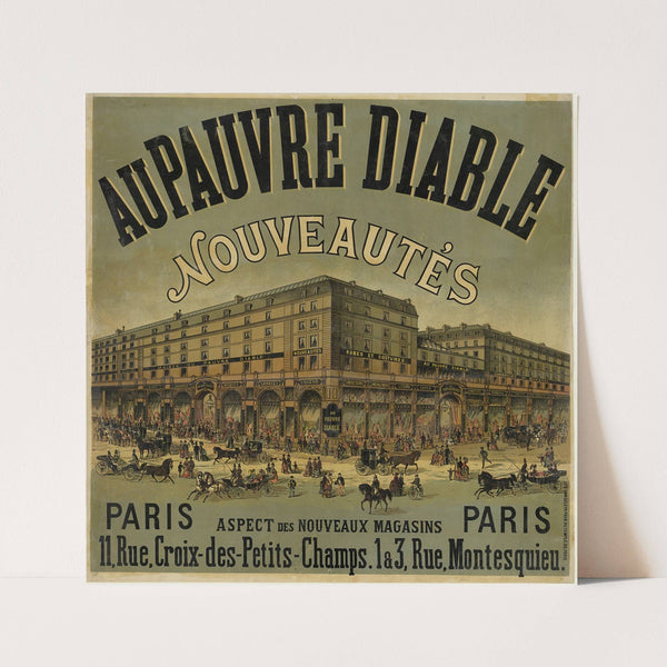 Au Pauvre Diable. Nouvautés (1874) by Lith. Van Geleyn