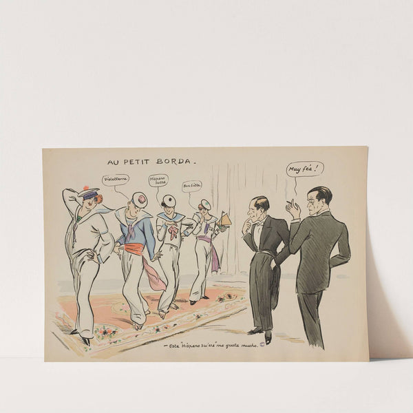 Au petit Borda (1924) by Georges Goursat (Sem)