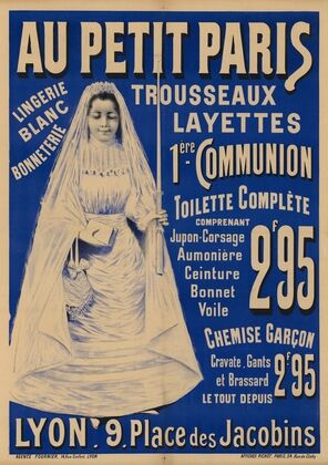 Au Petit Paris- lingerie, trousseaux… 1ére communion… Lyon (1870-1880)