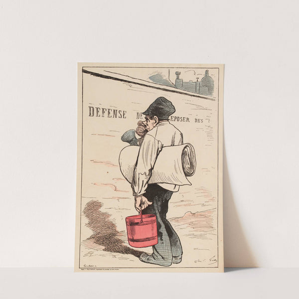 Au pied du mur (1877) by André Gill