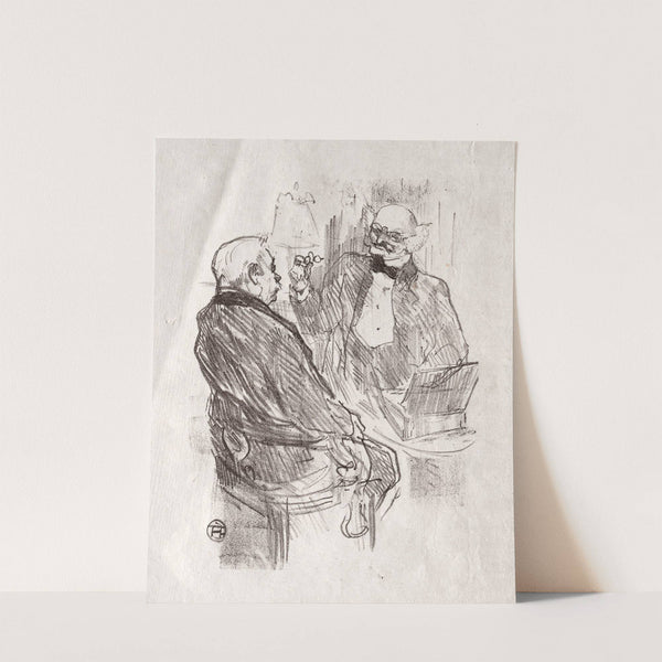 Au pied du Sinaï; Georges Clemenceau et L’Oculiste Mayer (1898) by Henri de Toulouse-Lautrec