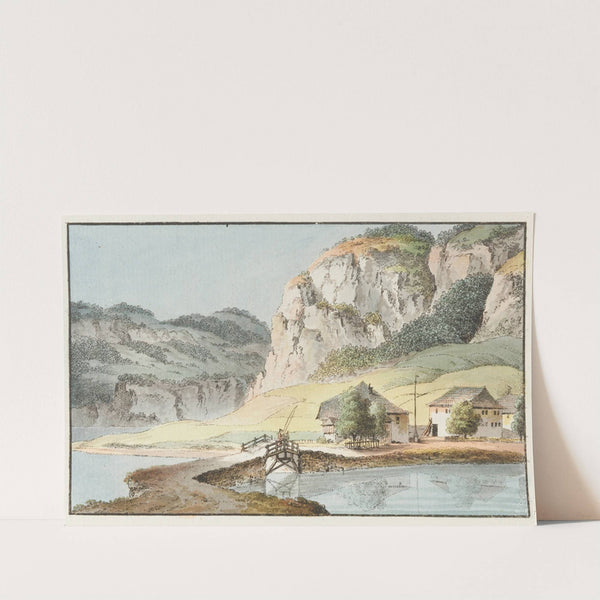 Au Pont prés du Lac de Joux by Johann Ludwig Aberli