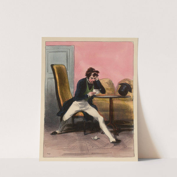 Au reçu de ce biller montez à cheval. Et cette femme, c’est la vôtre (1840) by Paul Gavarni