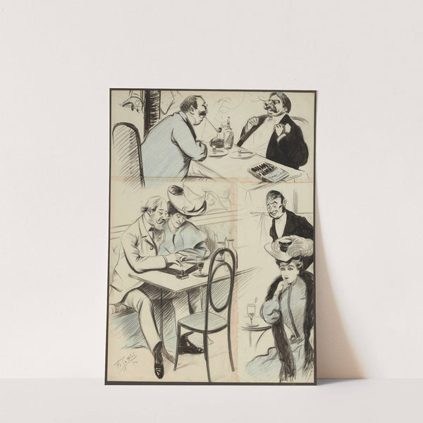 Au restaurant (1904) by Fernand Louis Gottlob