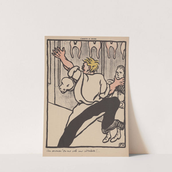 Au secours! On me vole une côtelette (1902) by Félix Vallotton