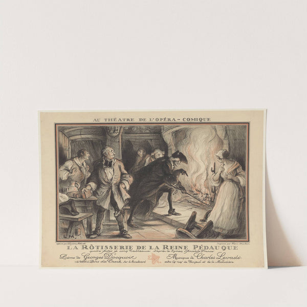 Au Théâtre National de l’Opéra -Comique. La Rôtisserie de la reine Pédauque (1920) by Lucien Marie François Métivet