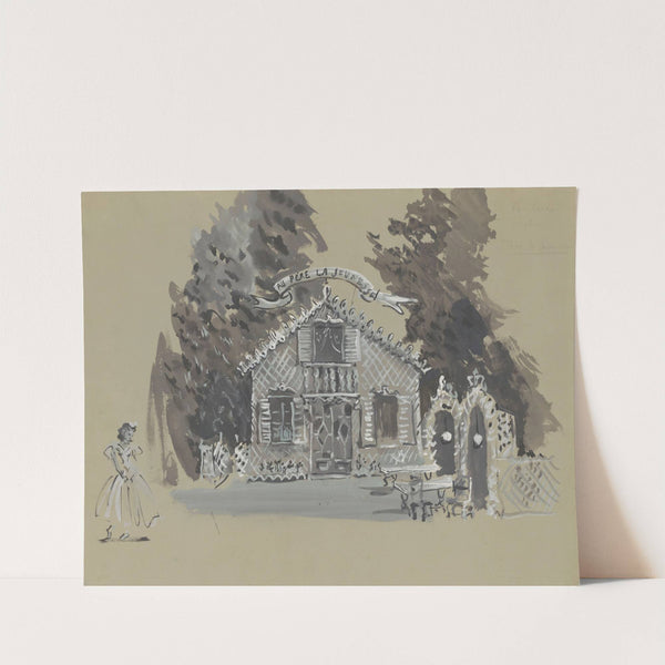 Auberge du Père La Jeunesse – maquette de décor by Christian Bérard