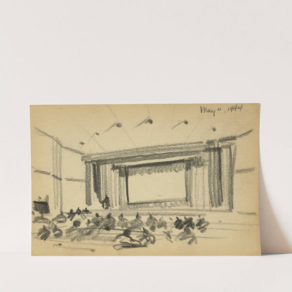 Auditorium at Fort Jackson, South Carolina by Victor Alfred Lundy