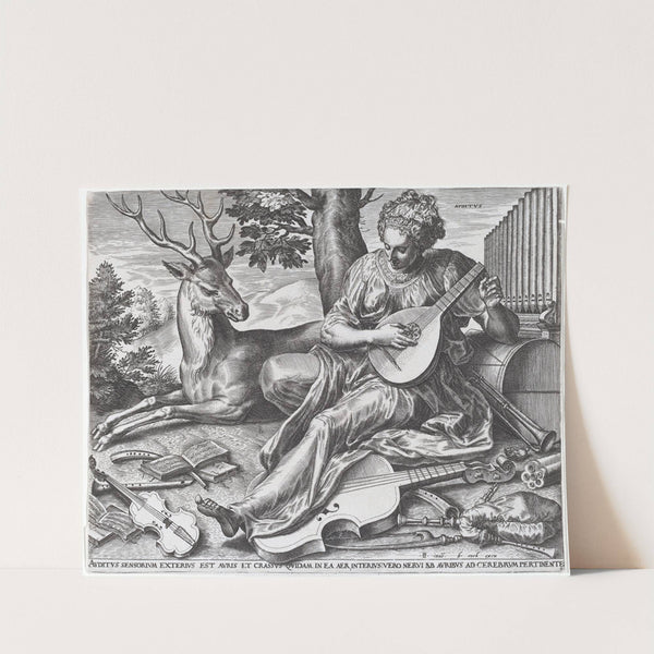 Auditus (1561) by Cornelis Cort