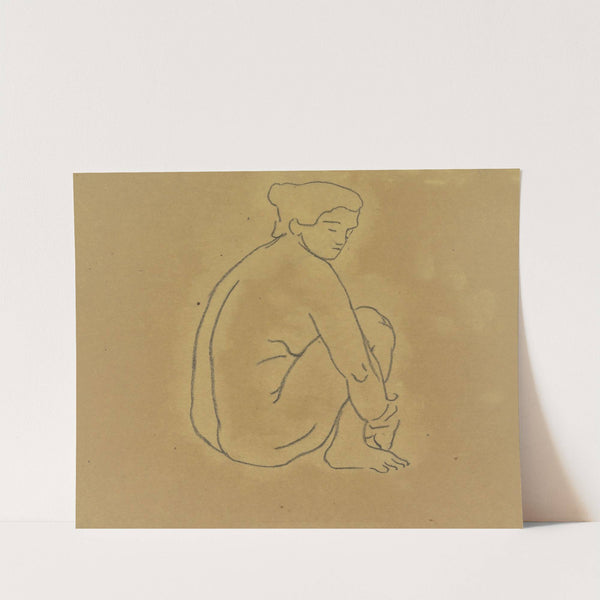 Auf dem Boden hockende Frau by Aristide Maillol