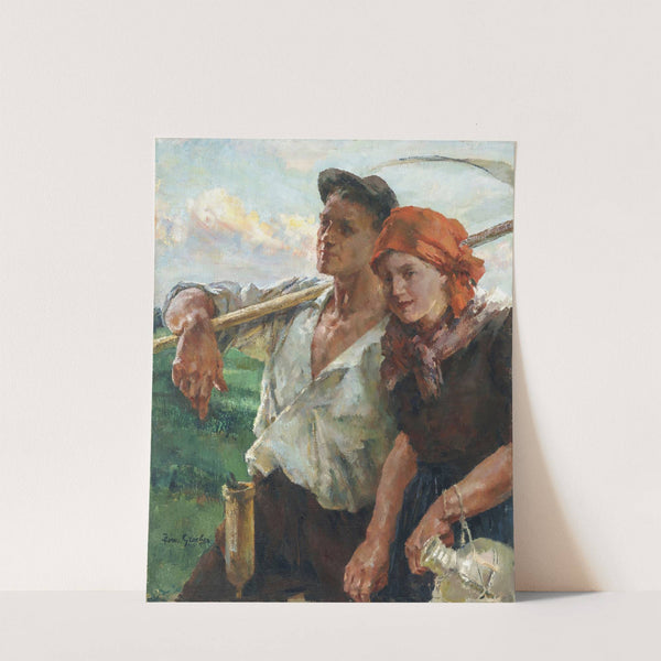 Auf dem Heimweg (circa 1920) by Hermann Groeber