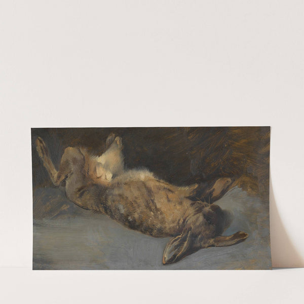 Auf dem Rücken liegender toter Feldhase (around 1840–1850) by Johann Matthias Ranftl