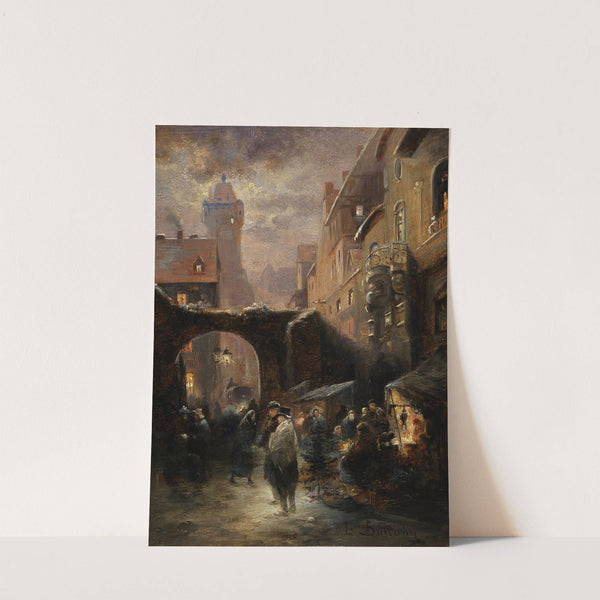 Auf dem Weihnachtsmarkt (1900) by Emil Barbarini