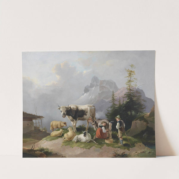 Auf der Alm by Joseph Heike (circle)