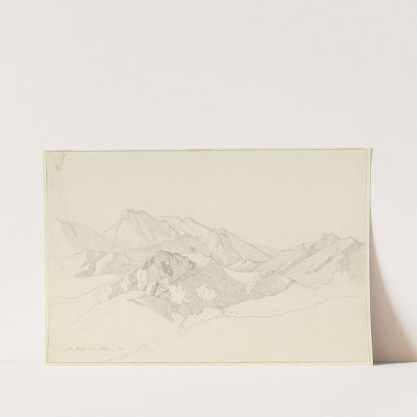 Auf der Straße nach Civitella, dem heutigen Bellegra by Friedrich Preller the Elder
