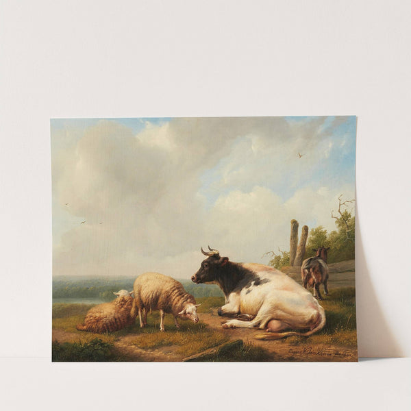 Auf der Weide (1841) by Eugène Joseph Verboeckhoven