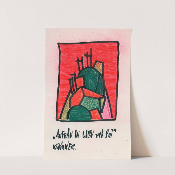 Aufbau in Grün und Rot by Karl Wiener