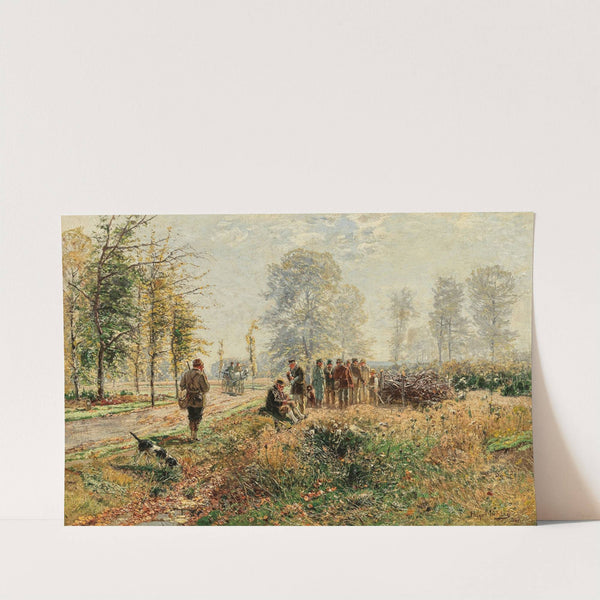 Aufbruch zur Jagd by Hugo Mühlig