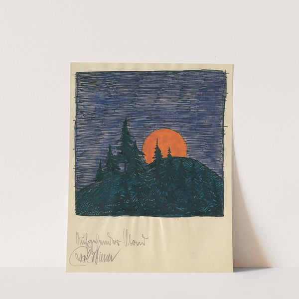 Aufgehender Mond by Karl Wiener