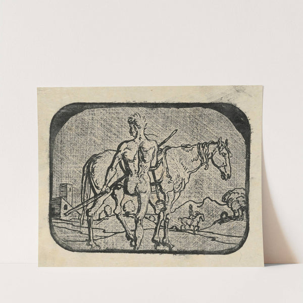 Aufsteigender Reiter (circa 1900) by Albert Welti